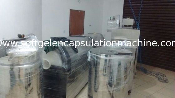 सॉफ्टगेल कैप्सूल एनकैप्सुएल्शन उत्पादन के लिए 300L एसएस जिलेटिन सर्विस ट्रांसपोर्ट टैंक