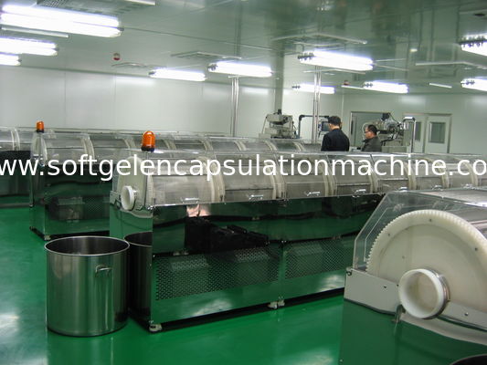 0.32KW सॉफ्टगेल कैप्सूल उत्पादन सुखाने की मशीन एनकैप्सुलेशन टम्बलर ड्रायर