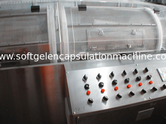 गोलियों या मछली के तेल के लिए 0.4kw स्वचालित एनकैप्सुलेशन मशीन बड़े टम्बल ड्रायर: