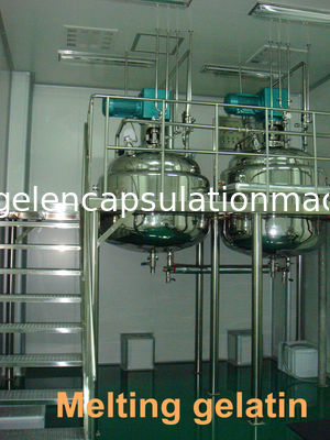 450L - 1000L स्टेनलेस स्टील जिलेटिन पिघलने टैंक / पानी सील वैक्यूम पंप