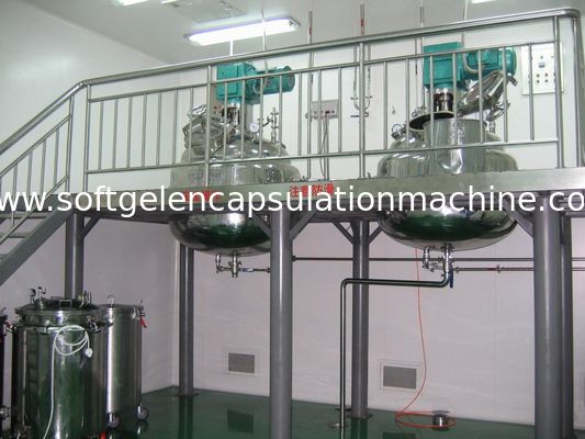 450L - 1000L स्टेनलेस स्टील जिलेटिन पिघलने टैंक / पानी सील वैक्यूम पंप