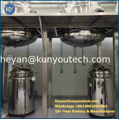 450L - 1000L स्टेनलेस स्टील जिलेटिन पिघलने टैंक / पानी सील वैक्यूम पंप