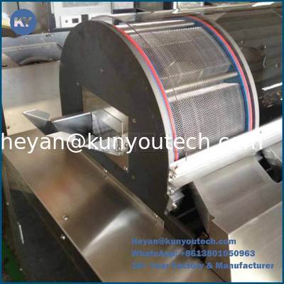 एसएस316/304 एन्कैप्सुलेशन टम्बलर ड्रायर, 1.5 किलोवाट मोटर पावर और सॉफ्टजेल और पेंटबॉल सुखाने के लिए 1 साल की वारंटी के साथ