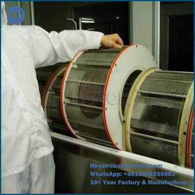 हीटिंग सिस्टम के साथ छोटी टोकरी सॉफ़्टजेल टम्बलर ड्रायर कुशल सुखाने