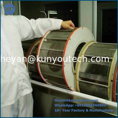 एसएस316/304 एन्कैप्सुलेशन टम्बलर ड्रायर, 1.5 किलोवाट मोटर पावर और सॉफ्टजेल और पेंटबॉल सुखाने के लिए 1 साल की वारंटी के साथ