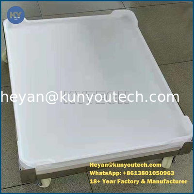 खाद्य ग्रेड पीपी प्लास्टिक सुखाने की ट्रे 758x608x40mm