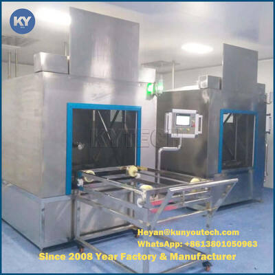 ऑटो पूर्व-धोने, सफाई, कुल्ला, फ्लशिंग, और सुखाने की प्रक्रिया टंबल ड्रायर टोकरी सफाई मशीन