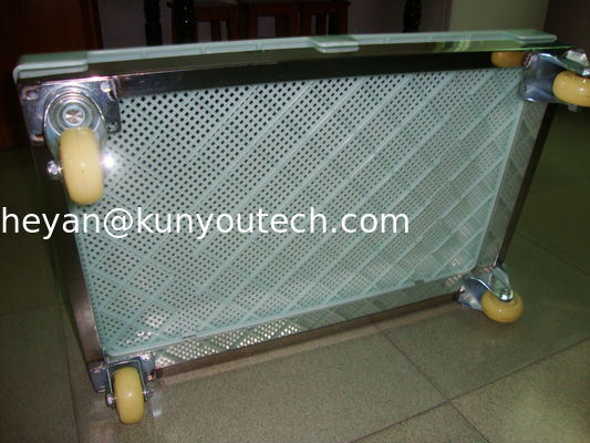 सुरक्षित खाद्य ग्रेड पीपीई प्लास्टिक सुखाने ट्रे और ट्रॉली मजबूत क्रूरता ISO9001