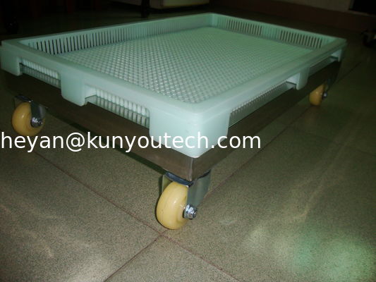 वायु प्रवाह के साथ पेंटबॉल / सॉफ्टगेल कैप्सूल के लिए बड़े प्लास्टिक ट्रे असर वाले उच्च तापमान: