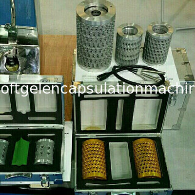 सॉफ्टगेल एनकैप्सुलेशन मशीन के लिए मल्टीकैविटी 103x152 150x250 डाई रोलर कैप्सूल मोल्ड:
